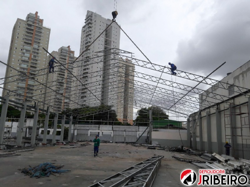 Demolição de Galpão Industrial Vila Mimosa - Demolição de Estrutura de Galpão